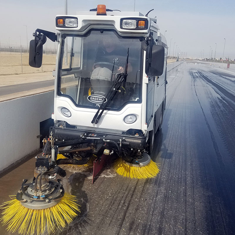 dragstrip surface scrubbing